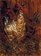 Jozsef Rippl-Ronai Cock and Hens Spain oil painting artist